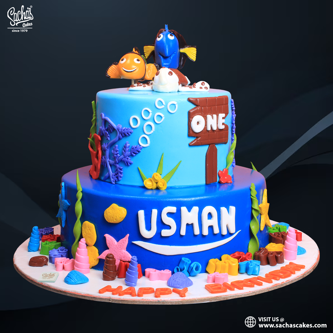 Baby Shark Birthday Cake