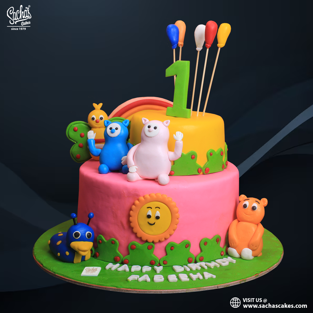 Baby TV Theme Birthday Cake