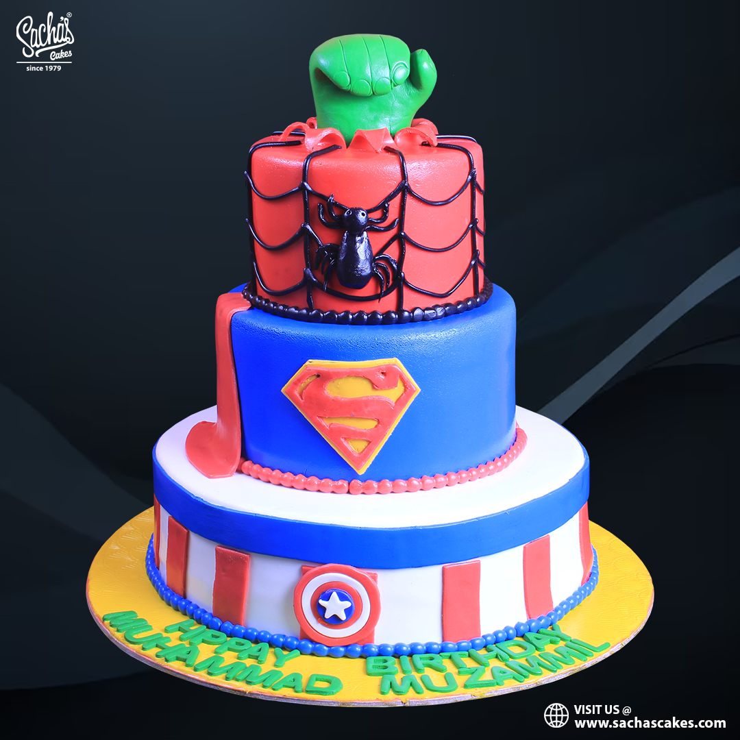 Avenger Theme Birthday Cake