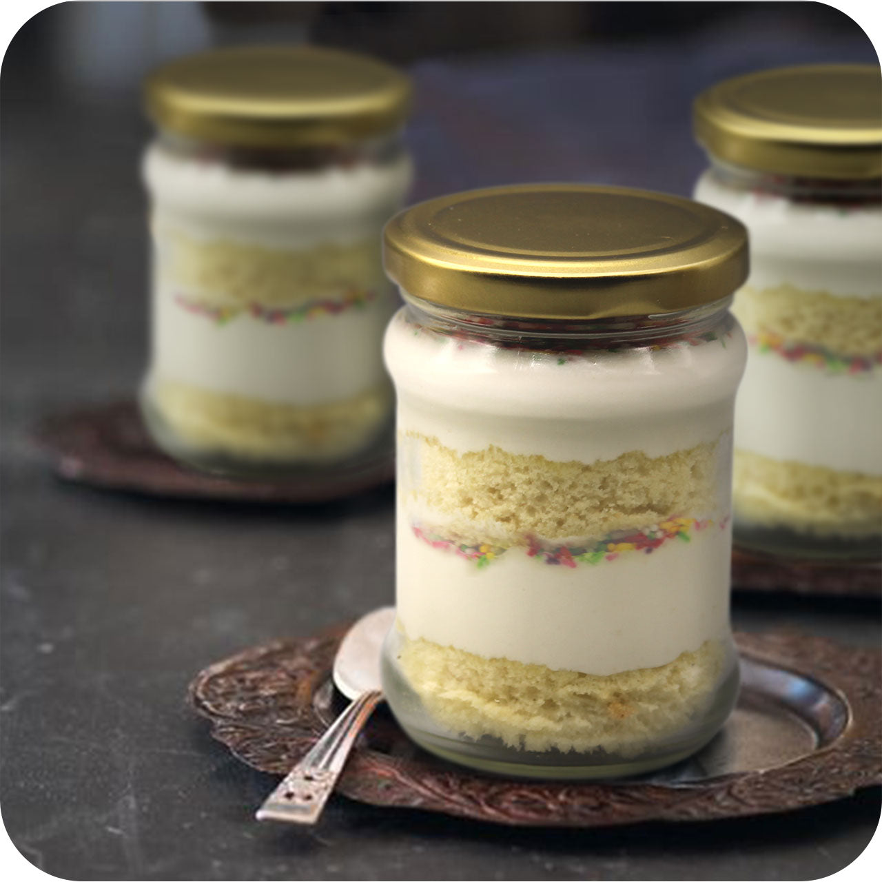 Birthday Celebration Cake in a Jar