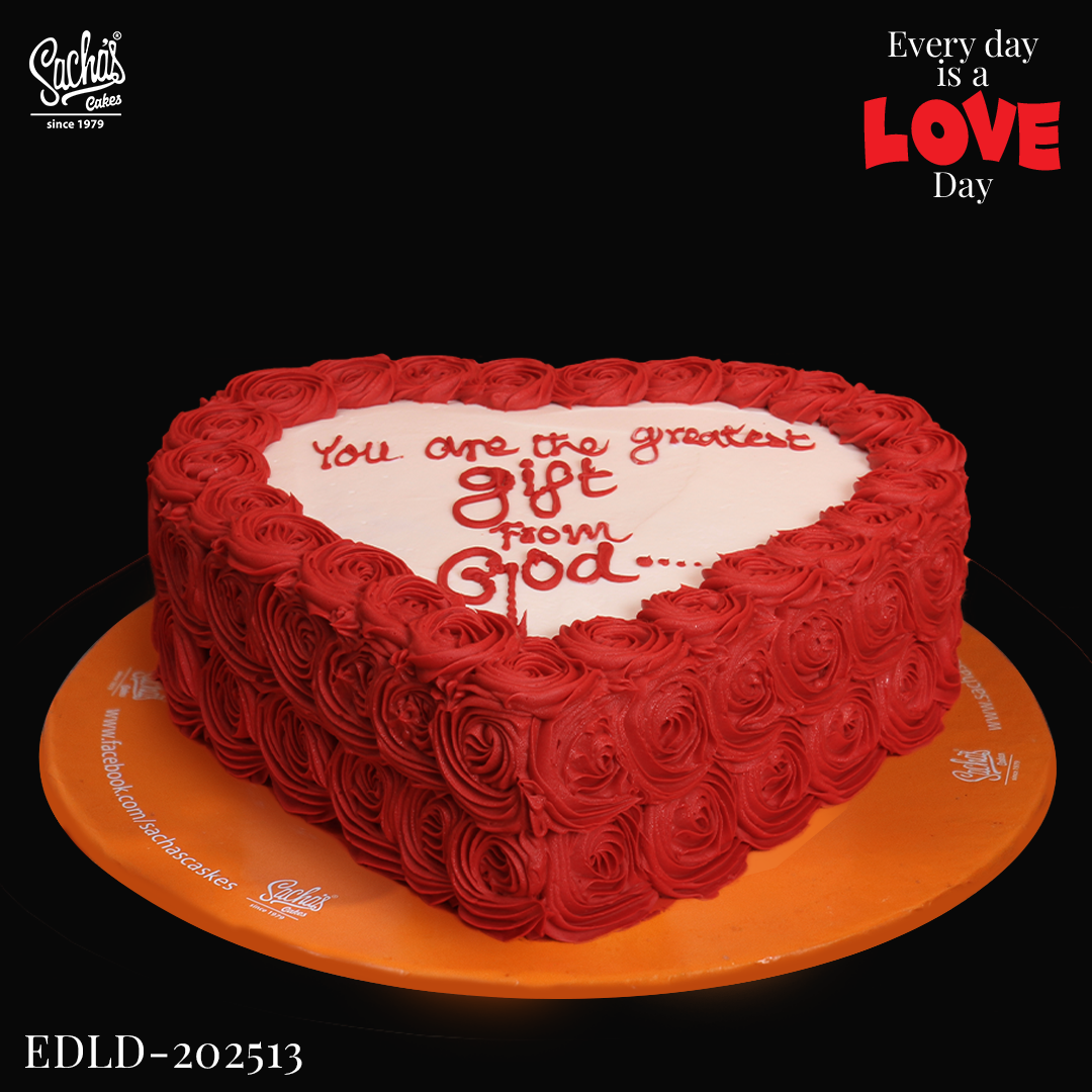 Blissful Romance Heart Cake
