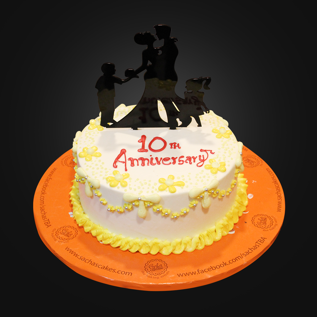 10th Anniversary Theme Cake