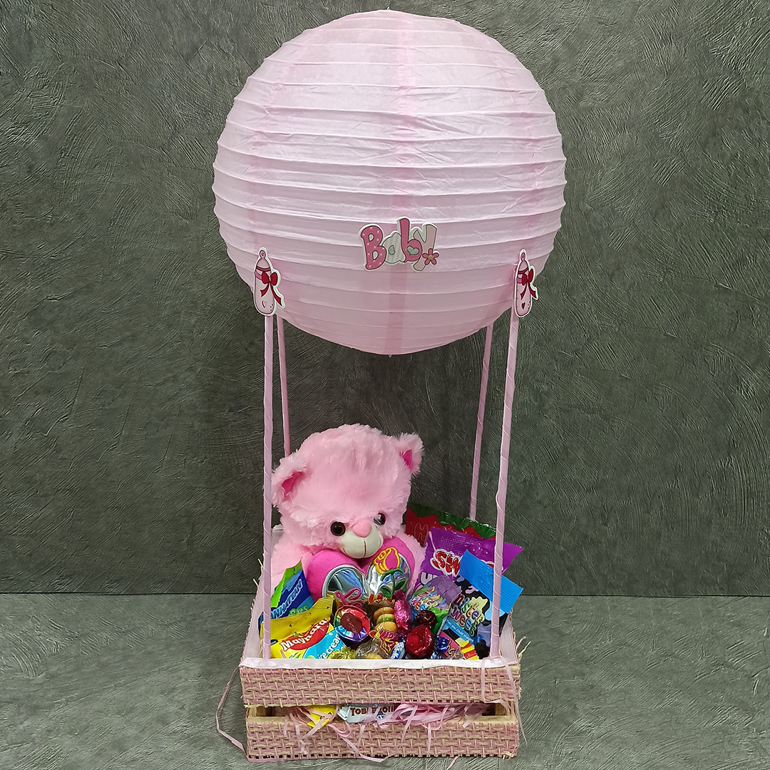 Bear Basket with Chocolates